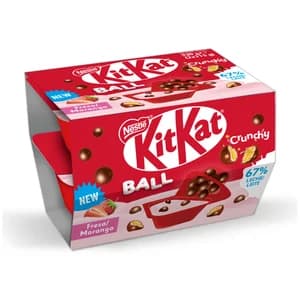 NESTLÉ Yogur de fresa con trocitos de galleta recubieros de chocolate con leche Mix-in 2 x 115 g.