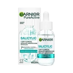 GARNIER Pure active salicylic Sérum facial anti-imperfecciones, fórmula ligera y de rápida absorción 30 ml.