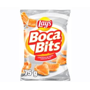 BOCABITS Snack de cortezas de trigo con sabor a carne bolsa de 75 g.