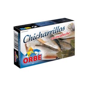 ORBE Chicharillos en escabeche lata de 87 g.