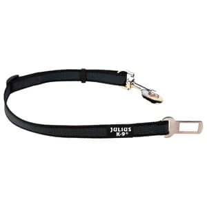 JULIUS K9 Adaptador cinturón de seguridad para viajar con perros +25 kg en el coche.