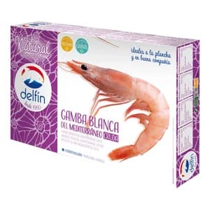 DELFÍN Gamba blanca del Mediterráneo, cruda y ultracongelada DELFÍN (P.N.E) 1 kg.