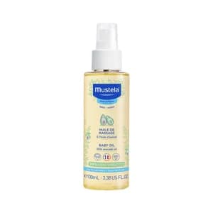 MUSTELA Aceite de masaje para bebe, con aceite de aguacate, que hidrata y suaviza MUSTELA 100 ml.