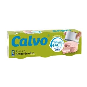 CALVO Atún en aceite de oliva lata pack de 3 uds. 52 g.