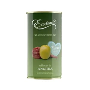 EXCELENCIA Aceitunas rellenas de anchoa 150 g.
