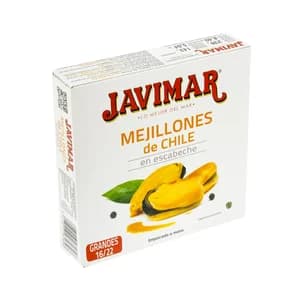 JAVIMAR Mejillones escabeche lata de 156 g.