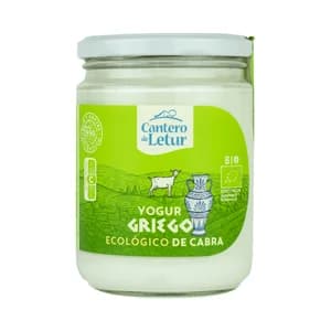 CANTERO DE LETUR Yogur griego natural ecológico de cabra 420 g.