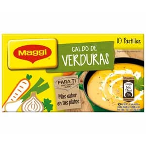 MAGGI Pastillas de caldo de verduras 110 g.