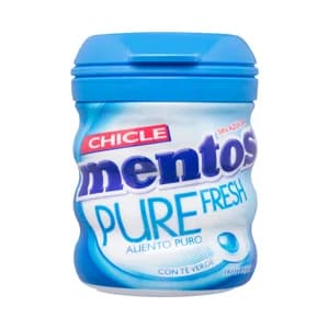 MENTOS Chicles en grajea sabor menta sin azúcar 60 g.