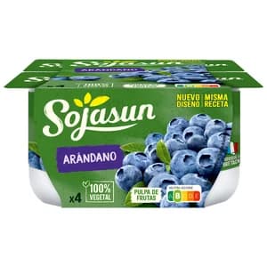 SOJASUN Especialidad de soja con pulpa de arándanos 4 x 100 g.