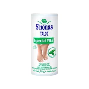 S´NONAS Talco desodorante especial para pies con fragancia a menta S´NONAS 100 g.