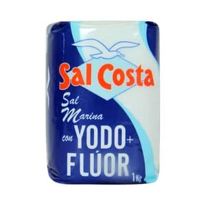 SAL COSTA Sal yodada con flúor 1 kg.