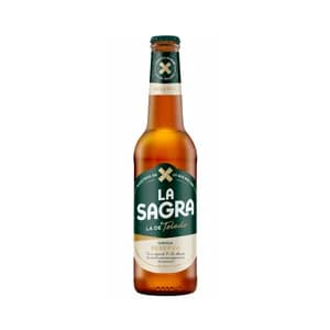 LA SAGRA Ceveza rubia doble malta botella de 33 cl.
