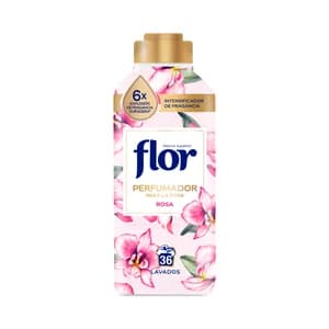 FLOR Perfumador líquido para la ropa con fragancia floral FLOR Rosa 36 lavados 720 ml.