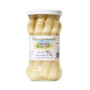 CASAGRANDE Espárragos blancos 6/9 piezas frasco de 110 g.