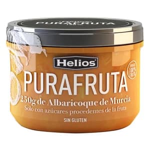 HELIOS PURAFRUTA Fruta para untar de albaricoque de Murcia 250 g.