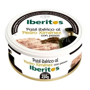 IBERITOS Pate iberico Pedro Ximenez con pasas 250 g.
