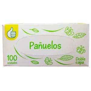 PRODUCTO ALCAMPO Tissues de celulosa faciales PRODUCTO ALCAMPO paquete de 100 uds.