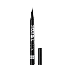 RIMMEL Wonder ink tono negro Eyeliner líquido con punta de fieltro super afilada de alta precisión.