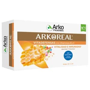 ARKOPHARMA Arkoreal Complemento alimenticio sin azúcares a base de Jalea real y vitaminas B y C 20 x 15 ml.