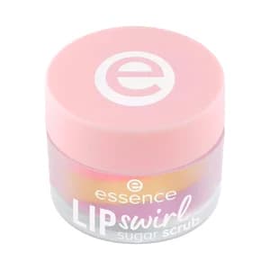 ESSENCE Exfoliante labial suave de azúcar en espiral con aroma a vainilla.