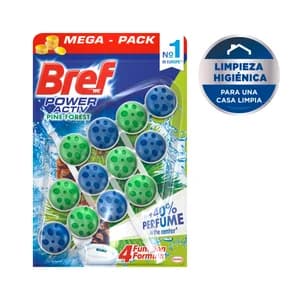 BREF Colgador WC Power Activ Pine Forest BREF pack 3 uds. de 50 g,
