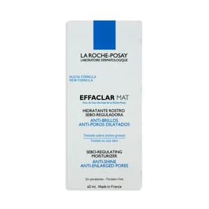LA ROCHE POSAY Crema hidratante, reduce los poros y el flujo de sebo. LA ROCHE POSAY EFFACLAR MAT 40 ml.