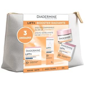 DIADERMINE Lift + booster Neceser con productos para el cuidado facial.