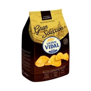 VICENTE VIDAL Patatas fritas artesanas gran selección, extra crujientes VICENTE VIDAL GRAN SELECCIÓN 165 g.