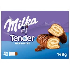 MILKA Pastelito tender leche 4 uds.148 gr.