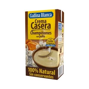 GALLINA BLANCA Crema casera de champiñones con pollo 500 ml.