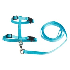 PRODUCTO ALCAMPO Set de arnés y correa azul 1CM X 120CM