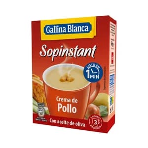 GALLINA BLANCA Sopinstant Crema de pollo con picatostes 3 uds. 21 g.