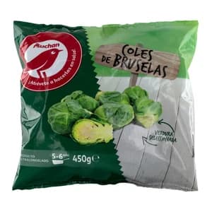 AUCHAN Coles de Bruselas enteras y seleccionadas 450 g. Producto Alcampo