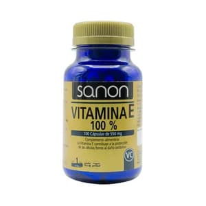 SANON Vitamina E 100% (complemento alimenticio) 100 comprimidos.