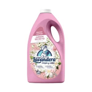 LA ANTIGUA LAVANDERA Detergente líquido aroma a jardín secreto 110 lavados.