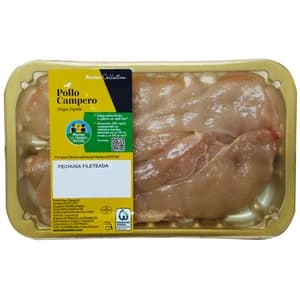 ALCAMPO CULTIVAMOS LO BUENO Pechuga de pollo campero fileteada Bandeja.