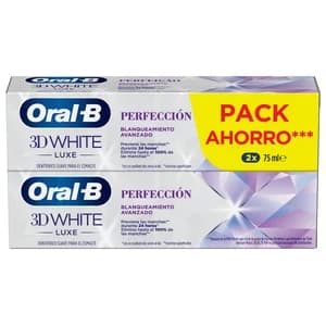 ORAL-B White luxe perfección Pasta de dientes blanqueante, suave con el esmalte 2 x 75 ml.