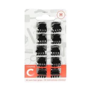 COSMIA Pinza de tamaño pequeño para cabello COSMIA 10 uds.