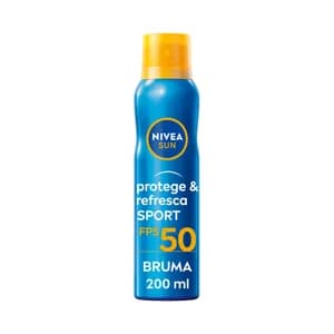 NIVEA Sun protege & refresca sport Spray solar con textura bruma con FPS 50 (alto) 200 ml.