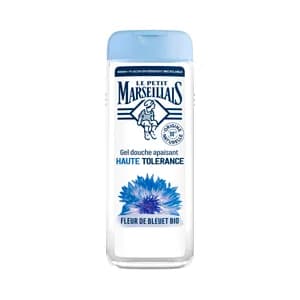 LE PETIT MARSELLAIS Gel para ducha o baño calmante con flor de Aciano, para bebés y pieles sensibles 400 ml.
