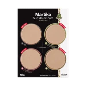 MARTIKO Tabla de patés superior de pato y oca 4 x 75 g.