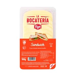 TGT La Bocatería Queso Sándwich en lonchas 100 + 20 g gratis.