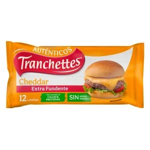 LA VACA QUE RÍE Tranchettes cheddar (queso fundido). 12 uds. 225 g.