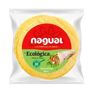 NAGUAL Tortillas de maiz ecológico especiales para wraps 6 uds.