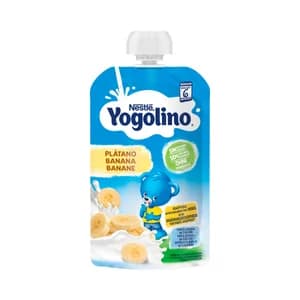 YOGOLINO Bolsita de fruta (plátano) para bebés a partir de 6 meses YOGOLINO de Nestlé 100 g.