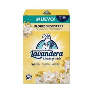 LA ANTIGUA LAVANDERA Detergente en polvo con aroma a flores silvestres 85 DS, 4.675 kg.