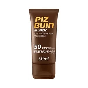PIZ BUIN Allergy Protector solar facial con FPS 50+ (muy alto), especial pieles sensibles al sol 50 ml.
