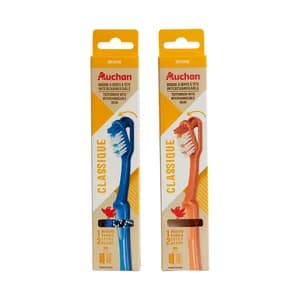 PRODUCTO ALCAMPO Classique Cepillo de dientes con cabezal intercambiable con filamentos de dureza media.