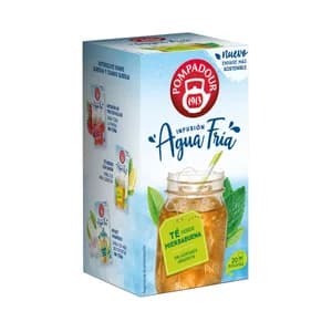 POMPADOUR Té verde con hierbabuena agua fría 18 uds.36 g,